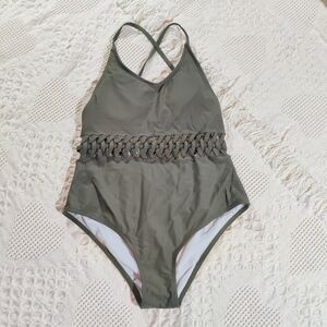 Green One Piece Swimsuit